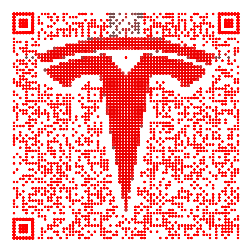 Tesla branded QR